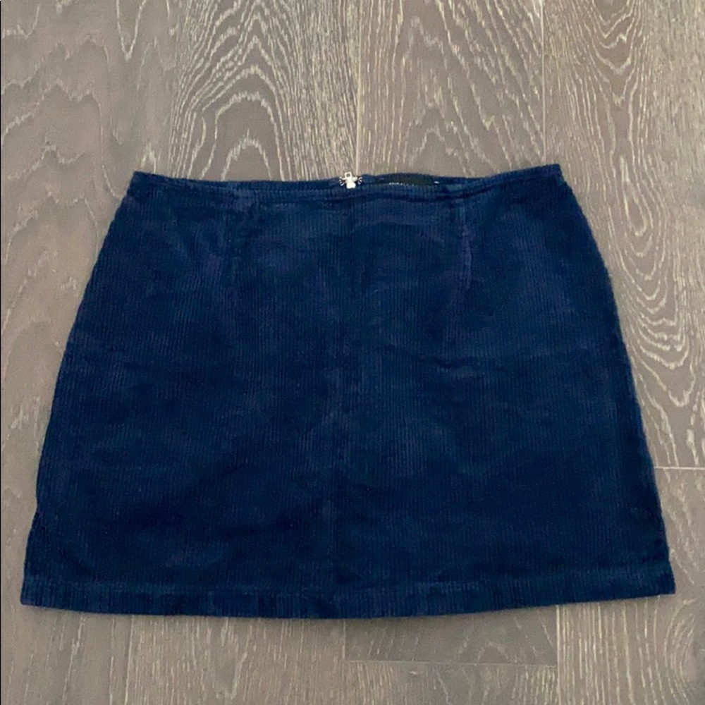 Blue corduroy skirt